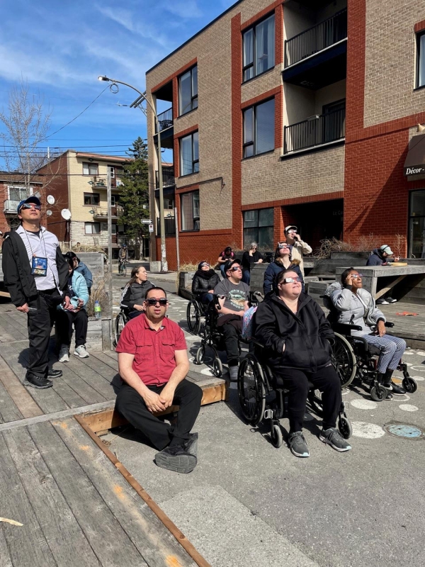 Participants à une activité extérieure